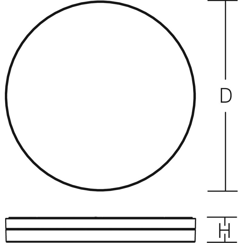 LED-Sicherheitsleuchte FLAT SLIM 36W 3000-4000K 1LED 5150lm IP65 zentral