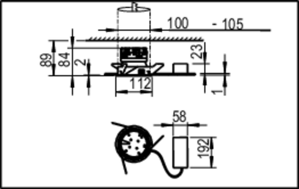 LED-Einbaustrahler 14,7W 4000K 1610lm Konv ws mt 1LED Kst IP20 RF:matt