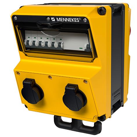 Energiewürfel Kst ge IP44 AMAXX 4Steckd 2x16A5p400V LS-Schalter