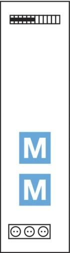 Multimediafeld 250x900x100mm