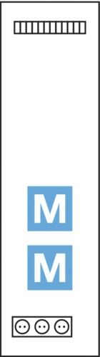 Multimediafeld 250x900x100mm