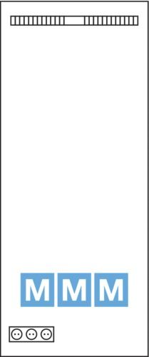 Multimediafeld 500x1200x150mm