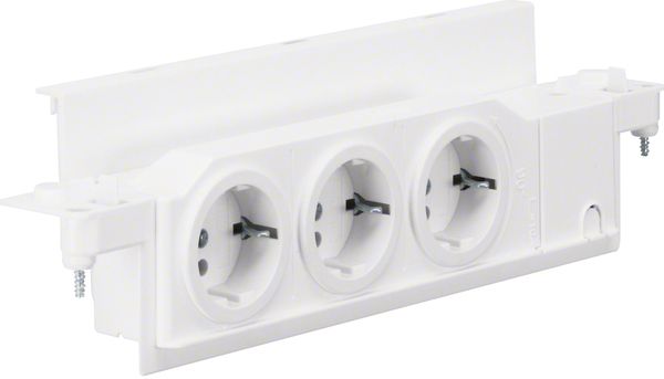 Steckdosenleiste 3/f ws IP2X