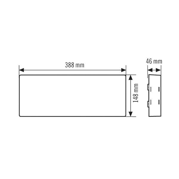 LED-Sicherheitsleuchte SLX 3W IP54 1LED Aufb/Einb 24m eins auto.Selbstt dezentr