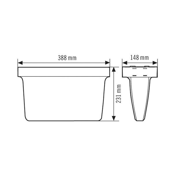 LED-Sicherheitsleuchte SLX 3W IP54 1LED Aufb/Einb 32m eins/zweis auto.Selbstt