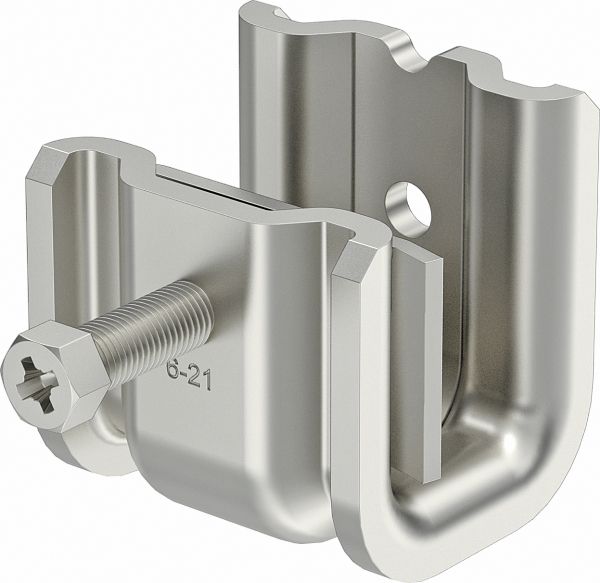 Trägerklammer M8 6-21mm VA unbeh