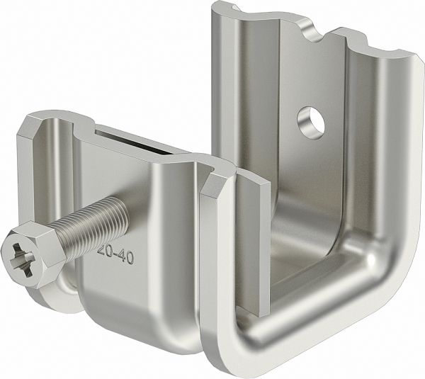 Trägerklammer M8 20-40mm VA unbeh