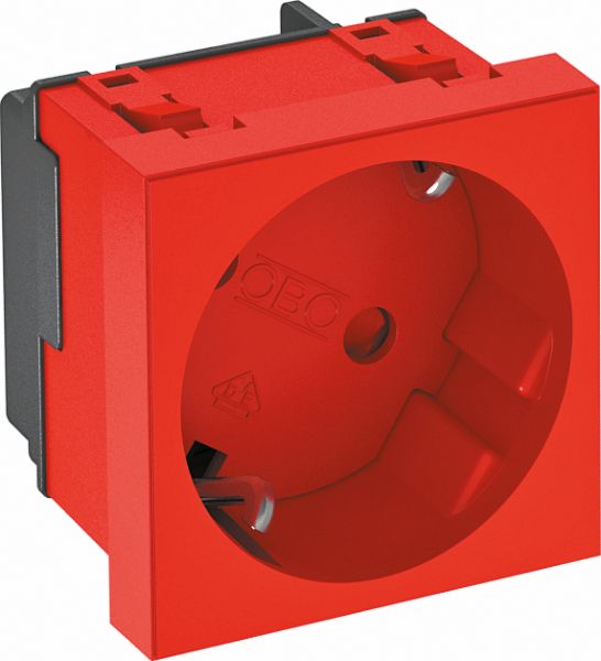 Steckdose 1f rt mt GEB-K m.BS IP20 ZP m.erh.Berührungsschutz horiz/vert