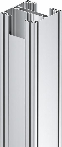 Installationssäule Alu 6000mm quadrat dpls Montageflansch anod/elox oben