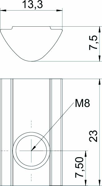 Nutenstein ST vz natur hfr Halogenfreibandverzinkt