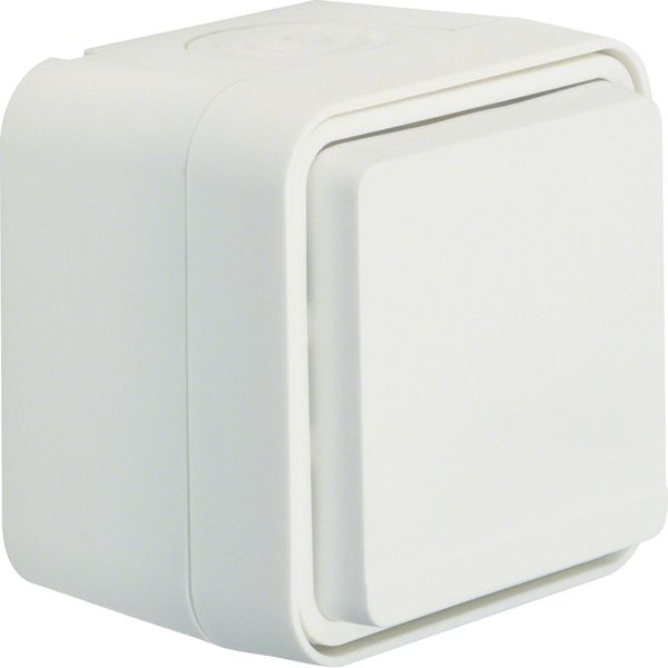 Steckdose 1f polws mt W.1 AP m.BS Klappd IP55 Mit erhöhtem Berührungsschutz