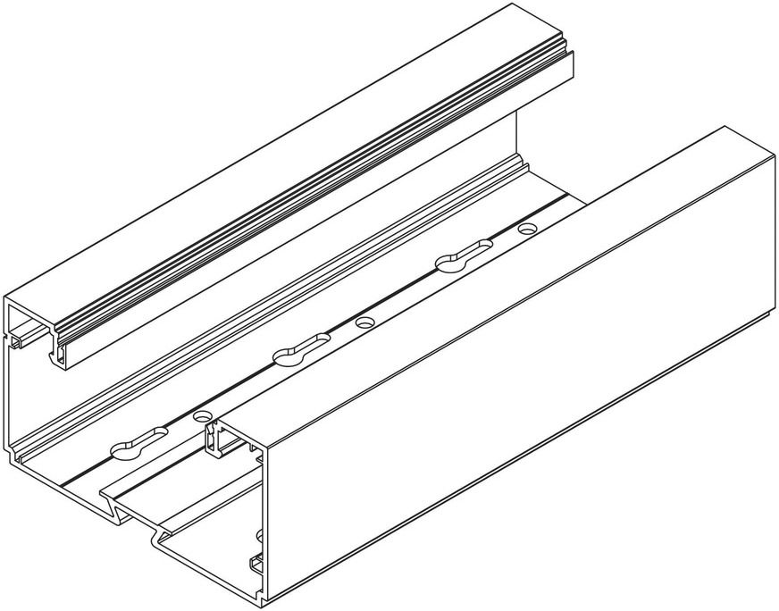 Geräteeinbaukanal Kst SIGNA BASE GEB-K 130x70mm rws RAL9010 unbeh 7456qmm