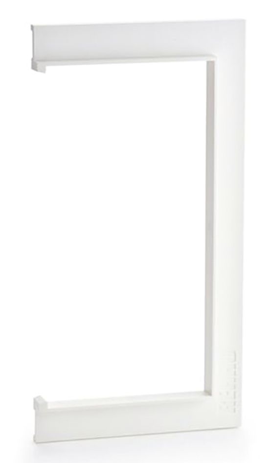 Wandanschlussblende GEB-K SIGNA BASE sym B130xT70mm Kst rws RAL9010 hfr unbeh