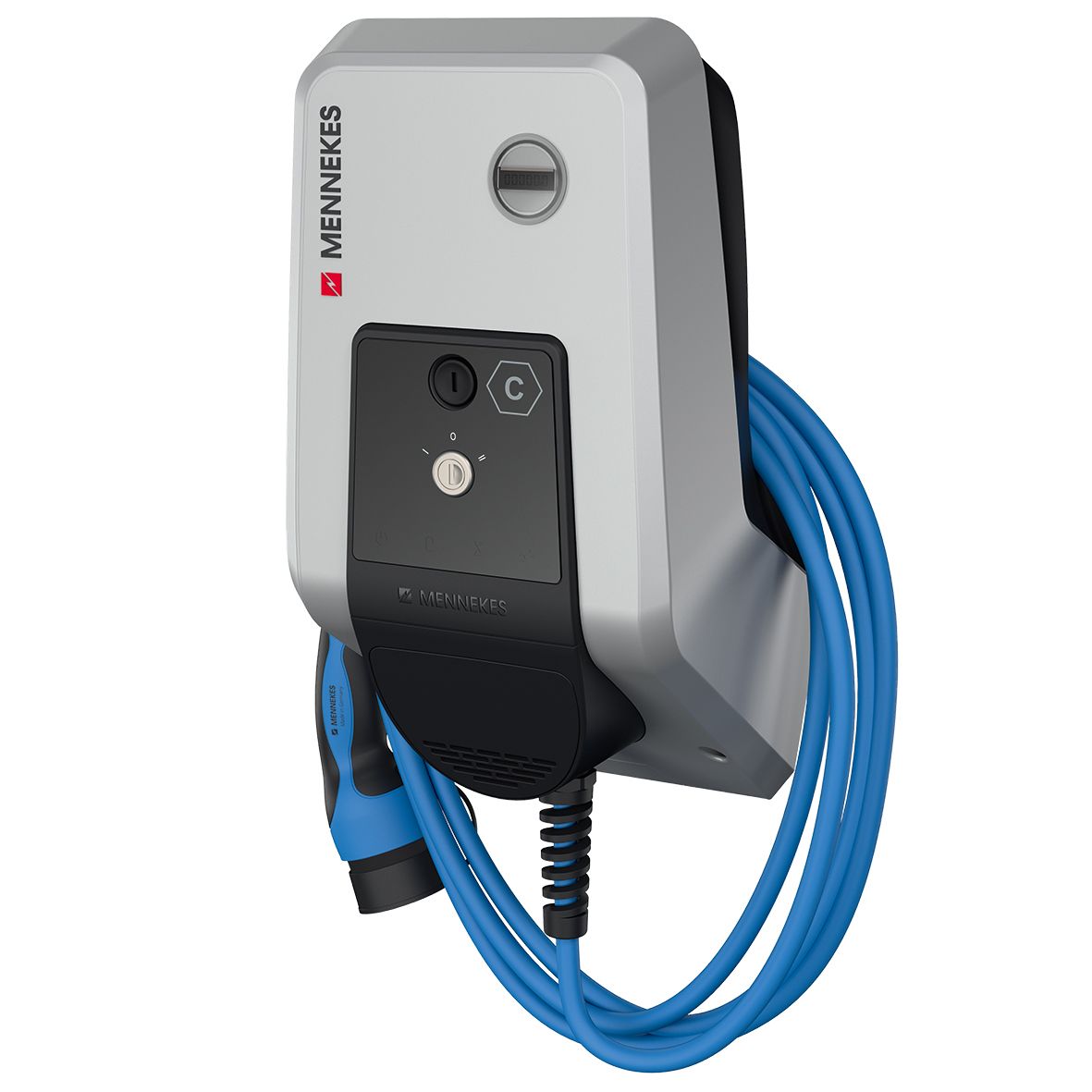 Wallbox 22kVA 3ph AMTRON Basic L7,5m 1f 22kW/Ladep IP44 259x475x220mm Wandmont
