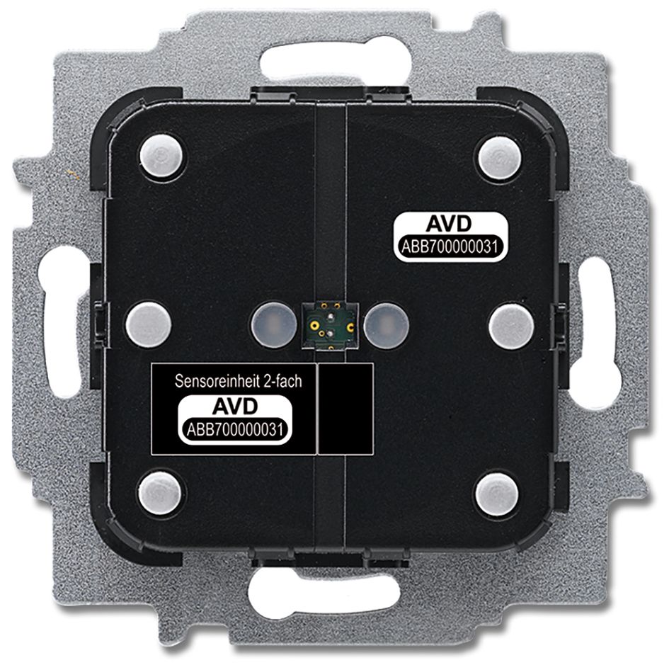 Tastsensor free@home UP 2f 4pkt inkl.Ankoppl Mit Busankopplung m.LED-Anz