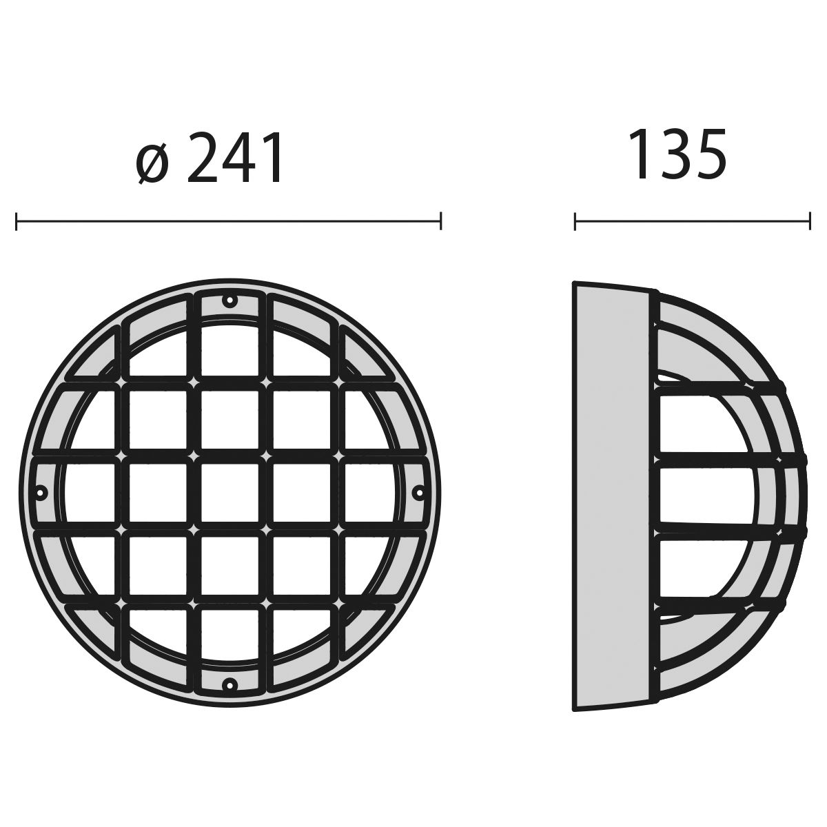 Kunststoffleuchte NUOVA EKO 15W HV ws IP44 E27