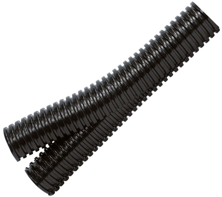 Wellrohr Ø16mm PA IP40 ohne Ummantelung sw 125N Polyamid (PA) -40-120°C