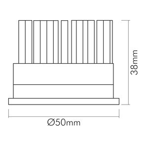 LED-Modul 6,3W 1LED 35V 3000K 730lm 38° DC LEDmodul