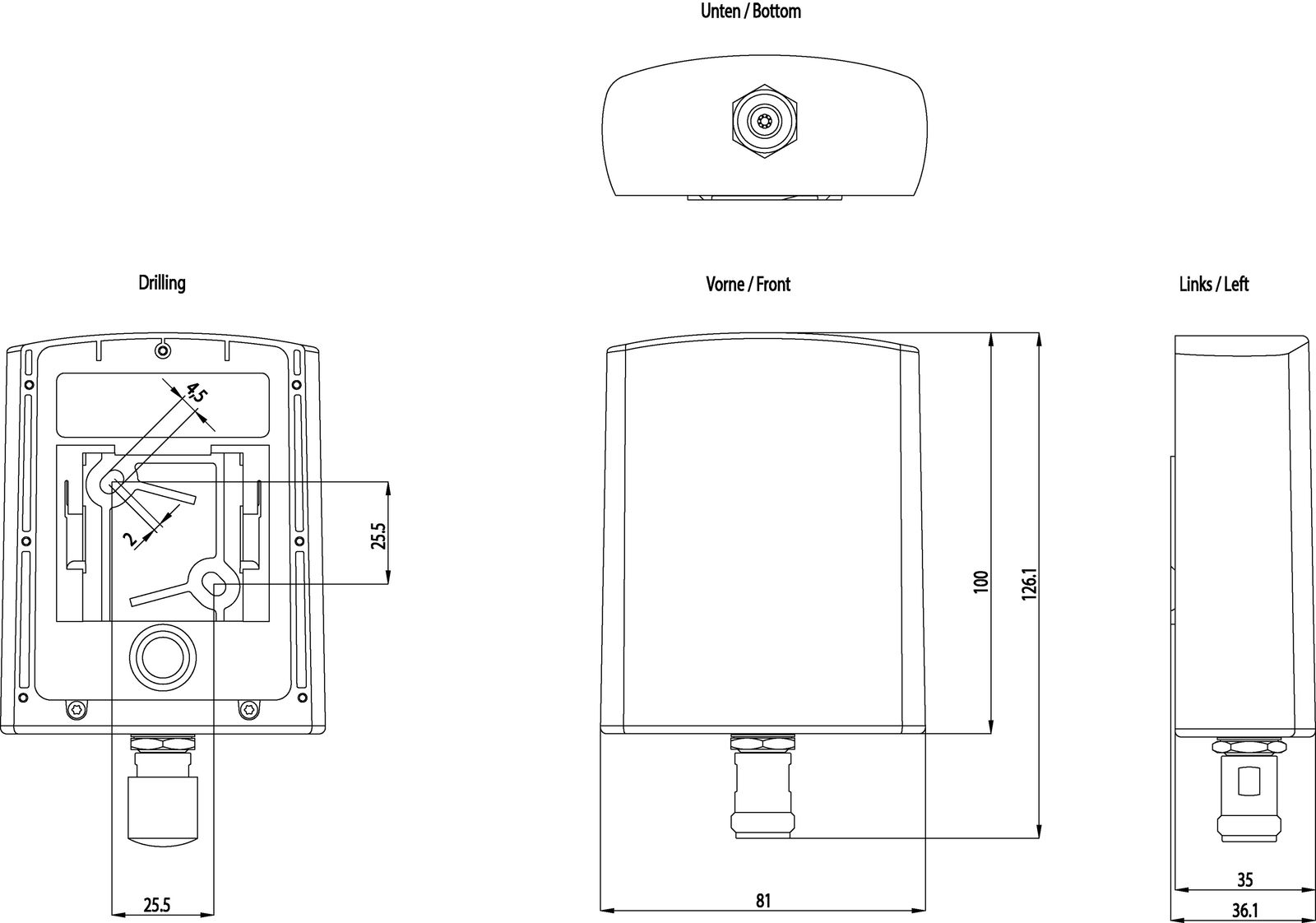 WLAN-Antenne Indoor Outdoor Buchse