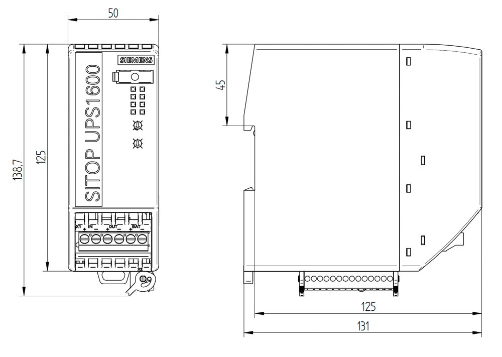 USV REG Online 240VA 22-29V 50x125x125mm