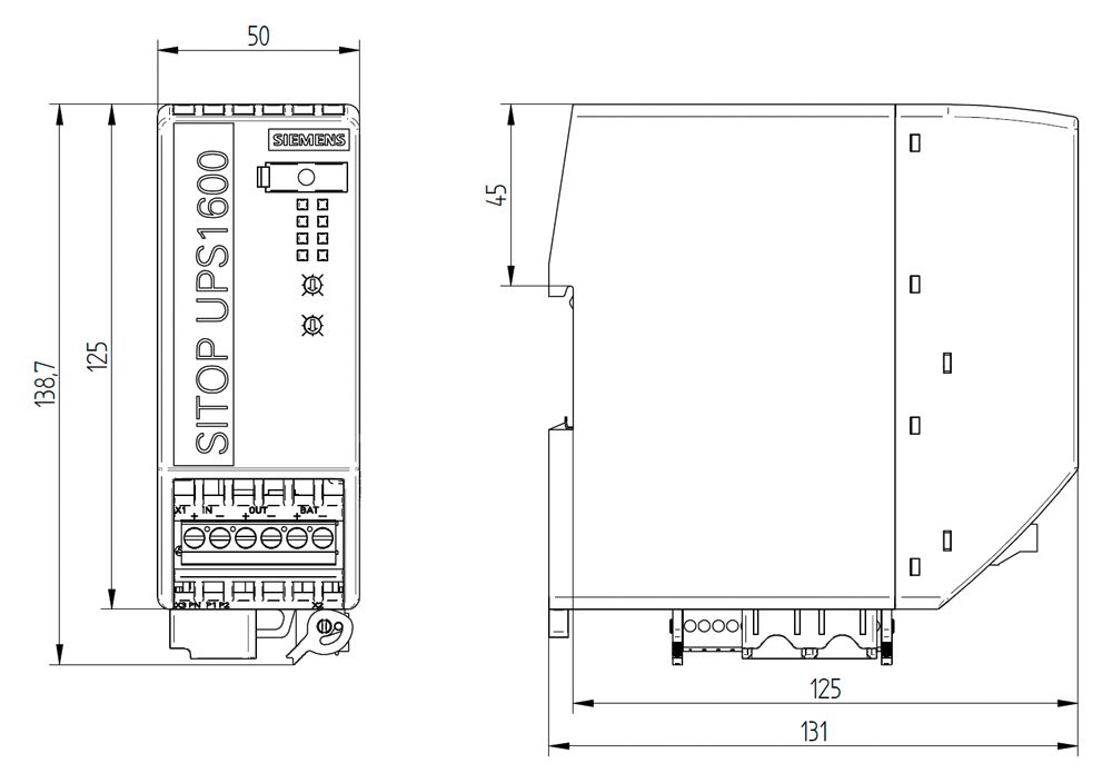 USV REG Offline 240VA 24V 50x125x125mm