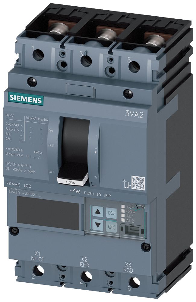 Leistungsschalter 63A 3p 1A/In IP40 opt.Motorantr Motorantrieb optional