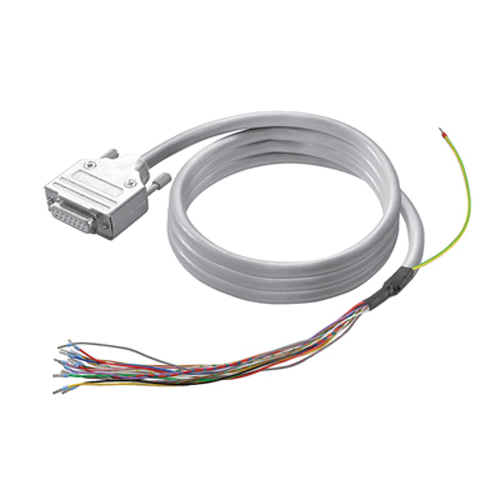 SPS-Verbindungskabel 0,5m SPS-Erw DB25S f.EingKarte_SPS Aderendh 25p