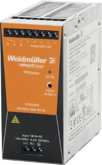 Wechselstromversorgung UC 30-56V 5A 240W Tragschienenmontage möglich f.Reiheneinb