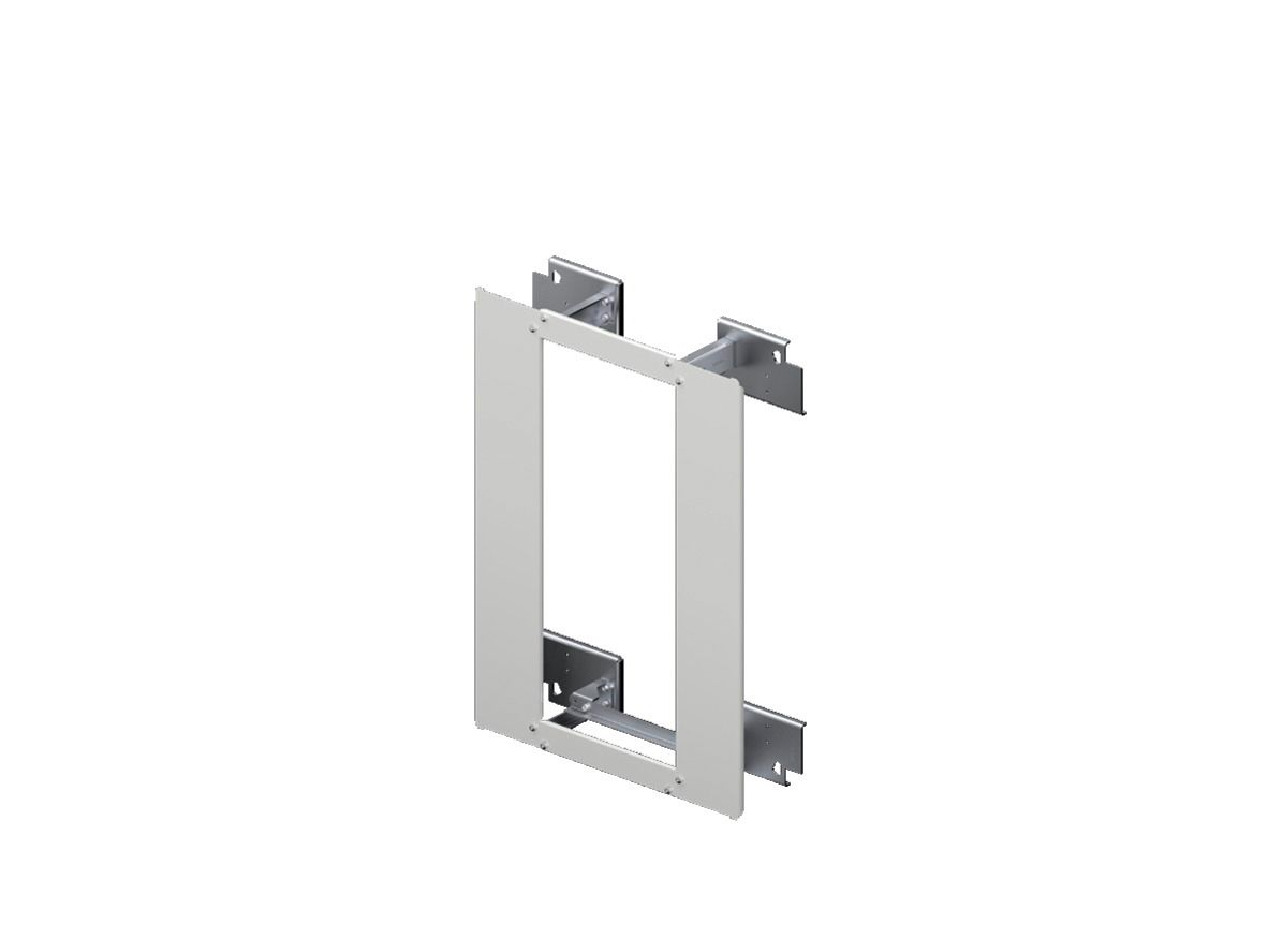 Einbauset 700x500x250mm Metall gr RAL7035