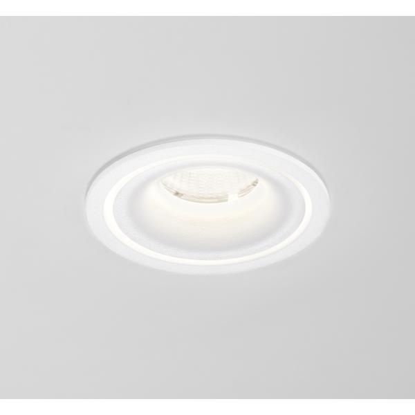 LED-Einbaustrahler 13,6W 3000K 950lm Alu Konv ws mt 1LED IP20 RF:hochglänzend