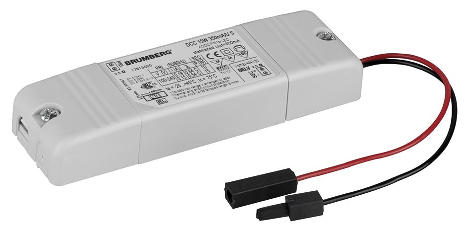 LED-Trafo 1-15W 350mA 43V IP20 Kstgeh dyn 115x34x19mm