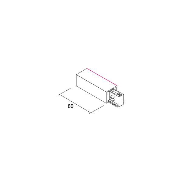End-Einspeisung links ws 80mm