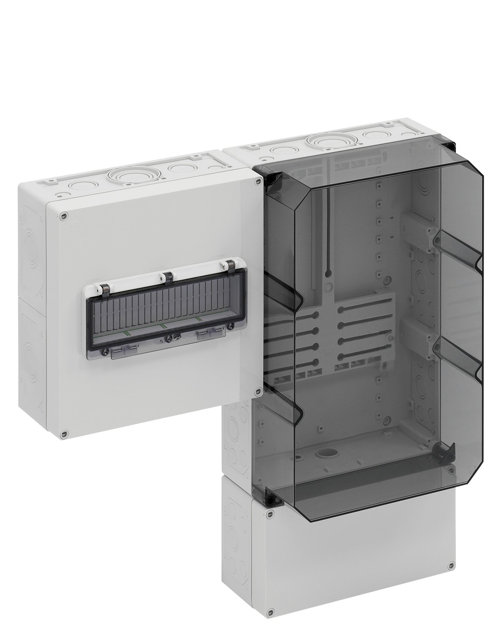 Zählergehäuse Aufb IP54 Kst 600x600x210mm Mit Tragschiene