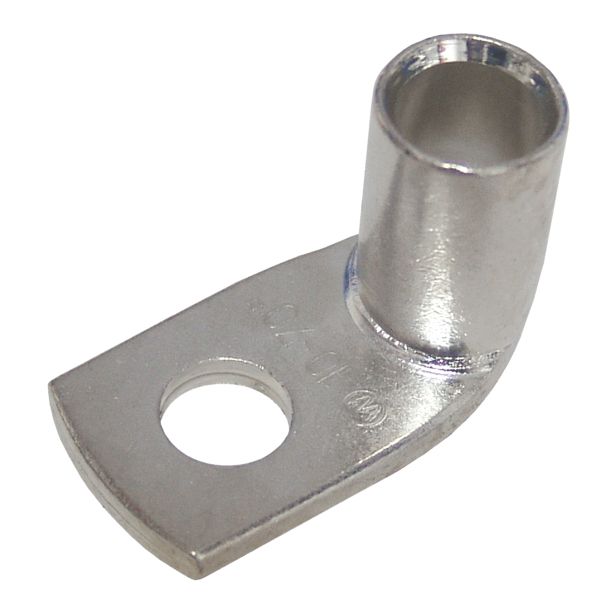 Rohrkabelschuh 6qmm M8 90° Kl.1 Ring Cu verzinnt