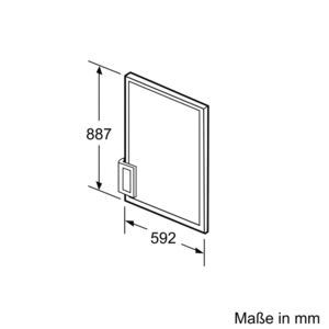 Türverkleidung ws H=887mm Zubehör