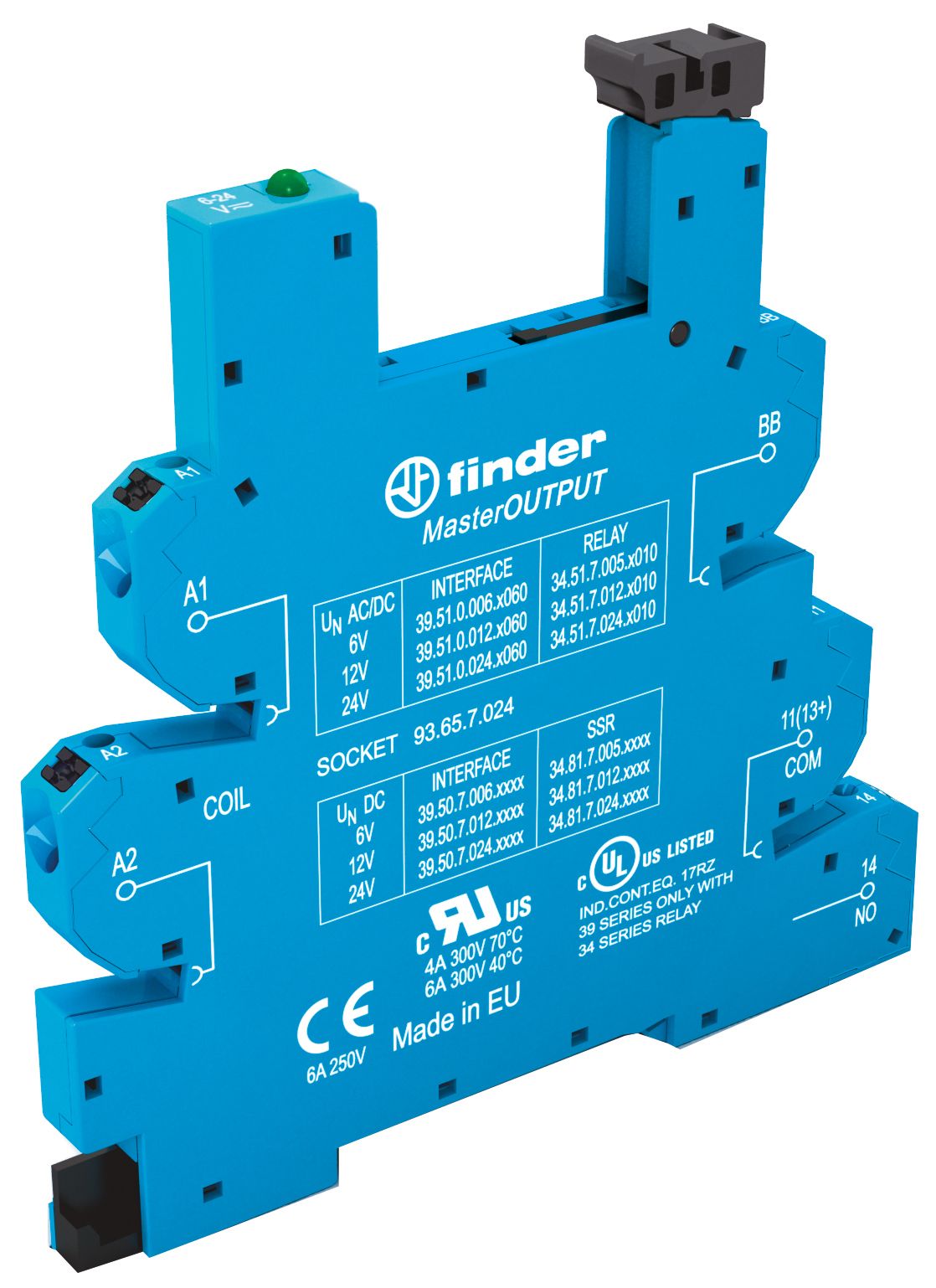 Relaissockel Steckanschl TS35 6,2x87x90,7mm Hutschiene TH35