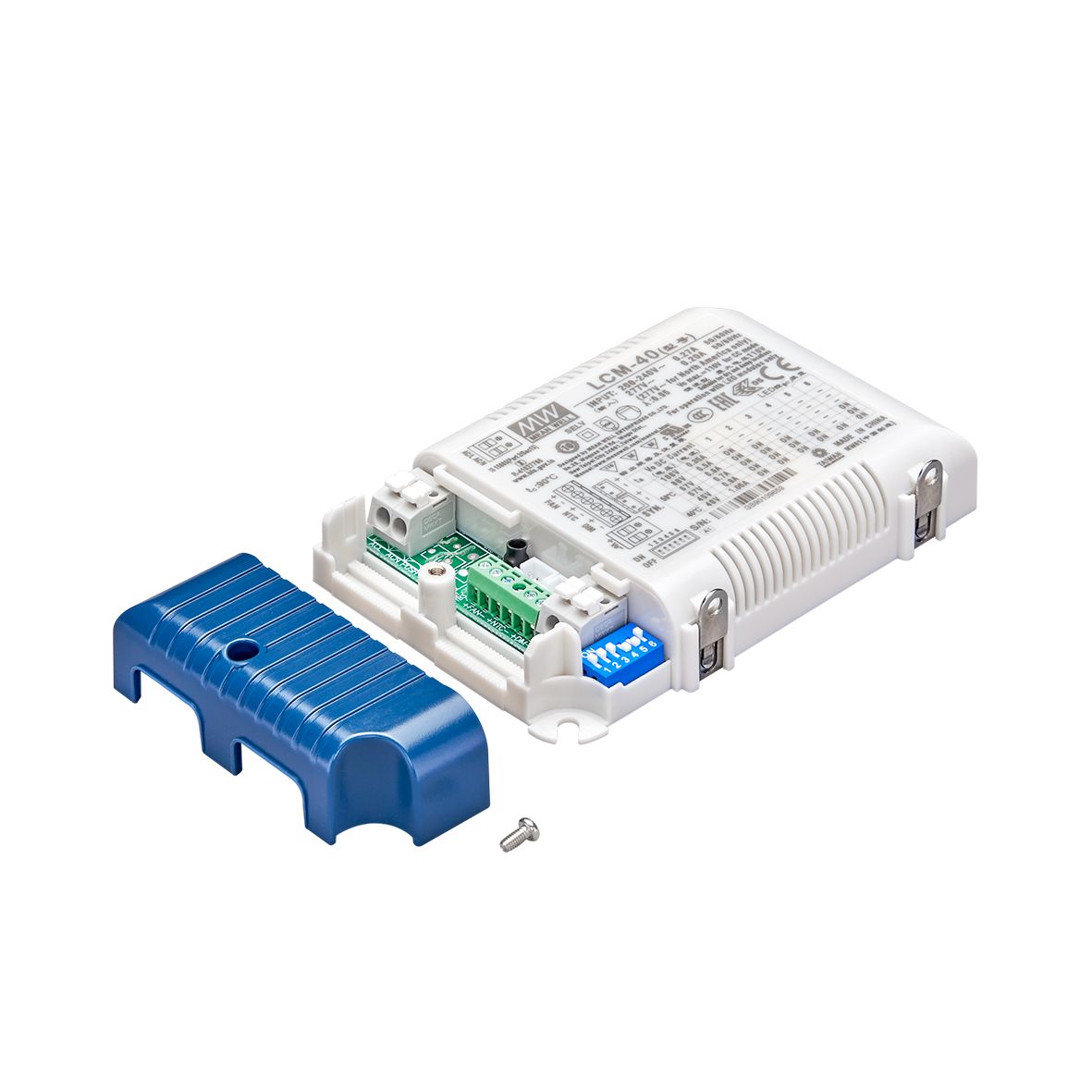 LED-Trafo 1-42W 350-1050mA 2-100V IP20 Dimmung 1-10 V Kstgeh dyn 124x82x23mm