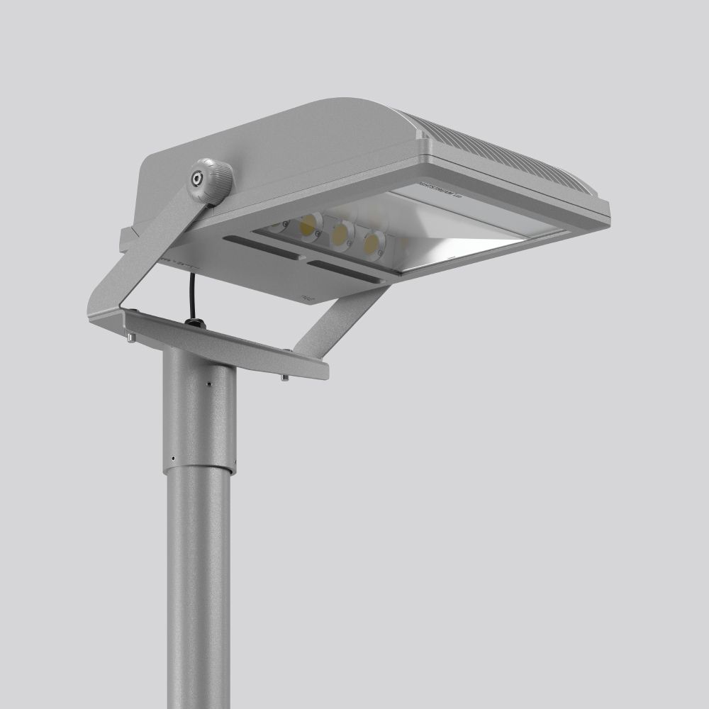 LED-Anbaustrahler 221W LIGHTSTREAM maxi 3000K Konv 4LEDs 26600lm Alu IP65 si mt