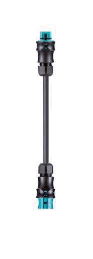 Systemverbindung 5p H05VV-F 2,5qmm sw L5000mm 5x2,5qmm Buchse Stecker 20A