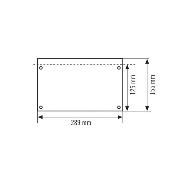 Piktogramm Ausgang Acrylglasplatte re
