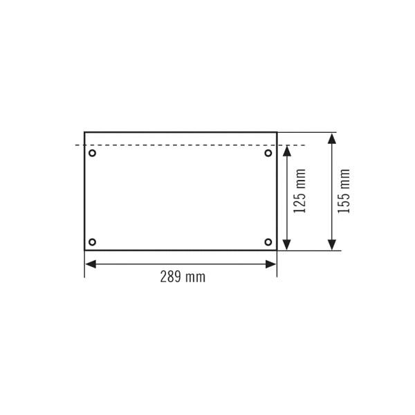 Piktogramm Ausgang Acrylglasplatte li