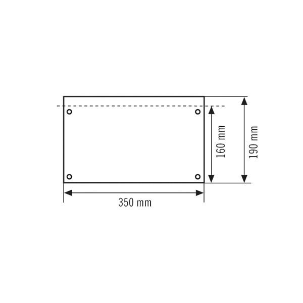 Piktogramm Rettungsweg Acrylglasplatte geradeaus/nach oben