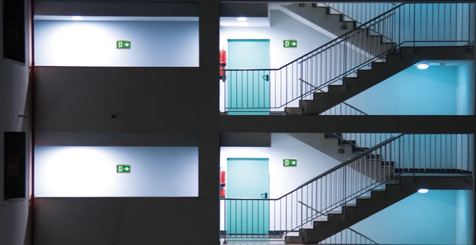 LED-Sicherheitsleuchte SLX 3W IP54 1LED Aufb/Einb 24m eins/zweis auto.Selbstt