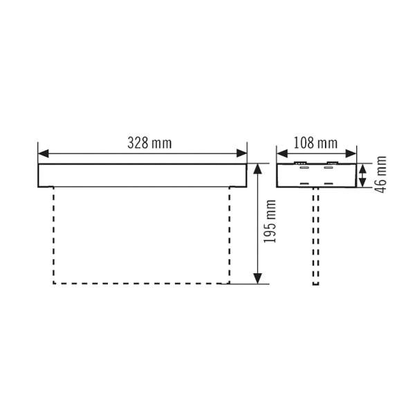 LED-Sicherheitsleuchte SLX 3W IP20 1LED Aufb/Einb 24m eins/zweis auto.Selbstt