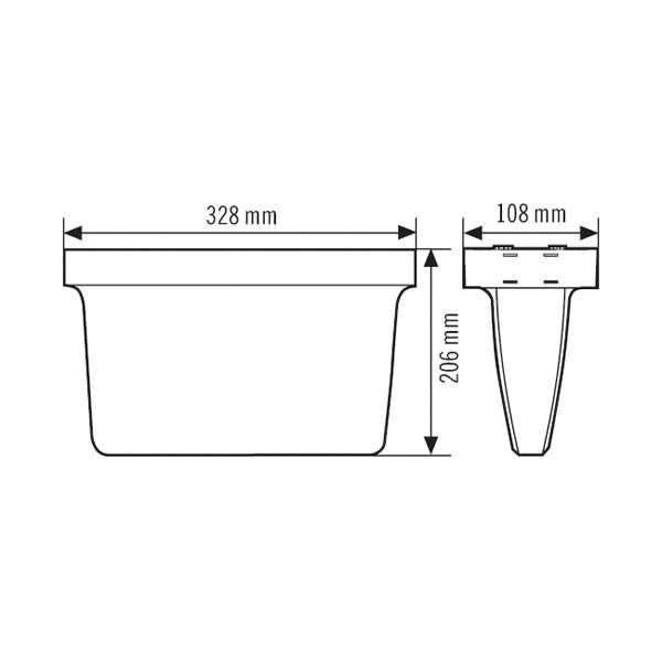 LED-Sicherheitsleuchte SLX 3W IP54 1LED Aufb/Einb 24m eins/zweis auto.Selbstt