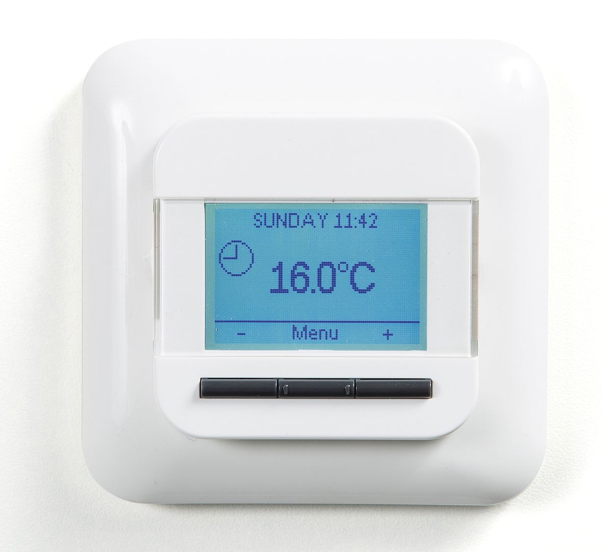 Raumthermostat 230V 13A Schließer IP21 m.Display Sensor extern