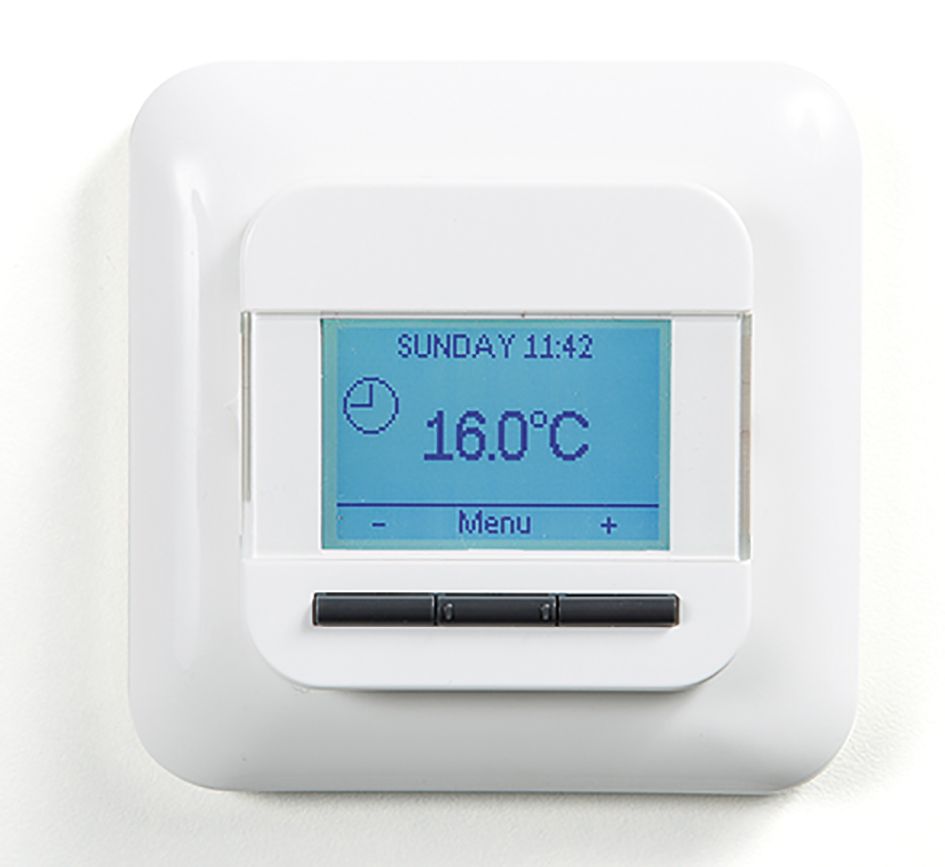 Raumthermostat 230V 13A Schließer IP21 m.Display Sensor extern