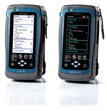 CAT6-Zertifizierungsset Touchscreen Messwertsp