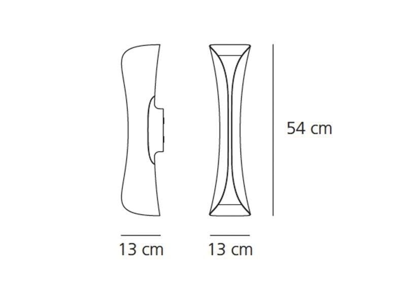 LED-Wandanbauleuchte Cadmo 20W 3000K 920lm sw Konv IP20 130x130x540mm