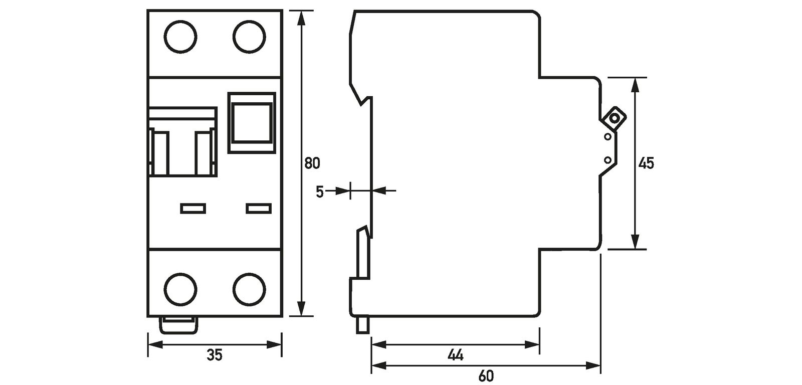 FI/LS-Schutzschalter C16 1p+N 0,03A A 10kA 2TE 1p 230V